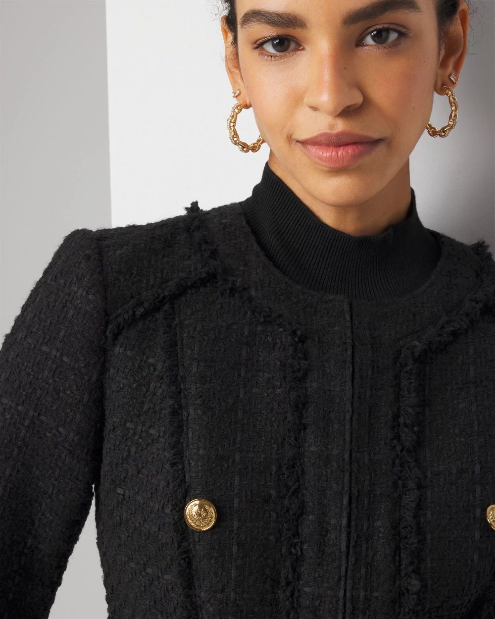 Cutaway Tweed Jacket | White House Black Market